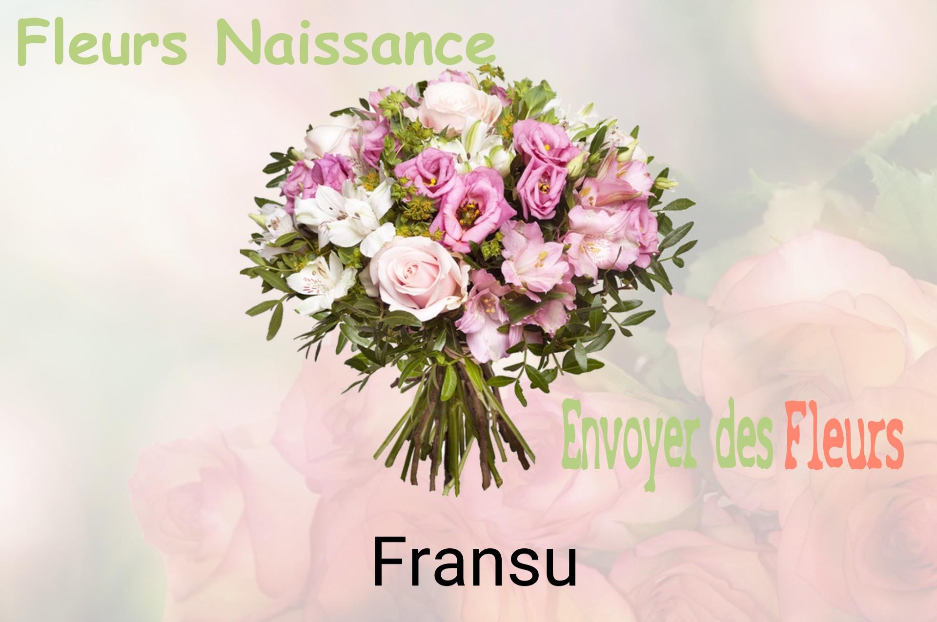 Bouquet de fleurs de naissance livré à Fransu